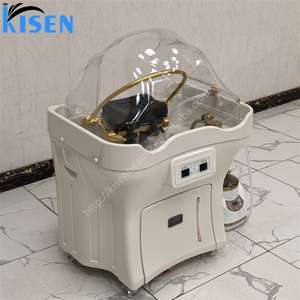 Kisen Bac à shampoing mobile avec système de stockage d'eau pour soins capillaires et traitements aux herbes - Product Image 3