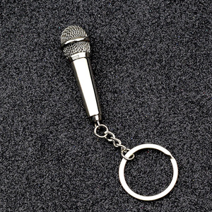 Porte-clés en métal mini microphone à la mode pour souvenirs d'<span class=keywords><strong>acteur</strong></span> et cadeaux de spectacle - Product Image 5