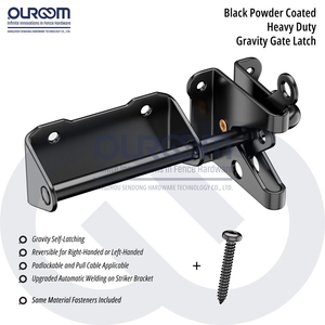 Heavy Duty Gravity <strong>Gate</strong> <strong>Latch</strong> Steel Lockable For Wood <strong>Fence</strong> Farm Sliding Security Outdoor <strong>Gate</strong> <strong>Hardware</strong> - Product Image 2