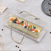 Conteneur pliable en plastique PET transparent de qualité alimentaire écologique, marque SYX, pour aliments pour bébés, pain, gâteaux, biscuits, friandises sucrées