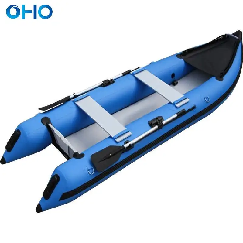 2 3 4 5 6 persone gommone Kayak barca da pesca PVC personalizzato Hypalon Kaboat salvataggio barca a remi in gomma con motore