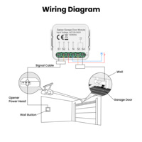 GIRIER Tuya Smart DIY - Interruptor de Relé Inteligente con Temporizador, Control de Automatización del Hogar, Módulo Controlador de Puerta de Garaje ZigBee