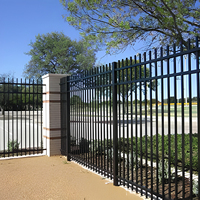 Clôture de sécurité en acier de haute qualité pour usage commercial, 2100 mm x 2400 mm, galvanisée à chaud, pour usage extérieur en villa