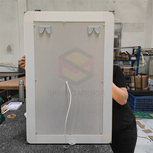 <span class=keywords><strong>Miroir</strong></span> <span class=keywords><strong>de</strong></span> <span class=keywords><strong>salle</strong></span> <span class=keywords><strong>de</strong></span> <span class=keywords><strong>bain</strong></span> intelligent sans cadre 28W 36H pouces, lumière LED anti-buée réglable IP44 moderne pour hôtel appartement utilisation locale US - Product Image 6