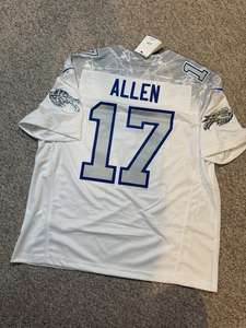 Nouveau <span class=keywords><strong>maillot</strong></span> de football américain 2026 des Buffalo Rivalries, brodé, avec les numéros 17 Josh Allen, Keon Coleman, Khalil Shakir, Cook III, Andreessen - Product Image 3