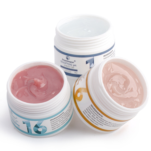 Gel UV per Estensione Unghie, Base Builder LED, Lunga Durata, Rosa <span class=keywords><strong>Nude</strong></span>, in Barattolo di Vetro, Certificato MSDS, Prodotto a Zhejiang - Product Image 1