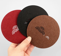 Sous-verre rond en feutre pour gobelet à café, absorbant, antidérapant, écologique, personnalisable en couleur et en taille, design moderne, prix bas