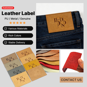 Étiquette en cuir personnalisée, étiquette en cuir véritable, logo en cuir véritable embossé et personnalisé pour sacs, sacs à main, vêtements - Product Image 6