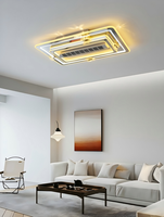 Ventilateur LED silencieux sans pales, à commande anglaise, personnalisé, transfrontalier, protection oculaire spectre complet, en ABS et métal
