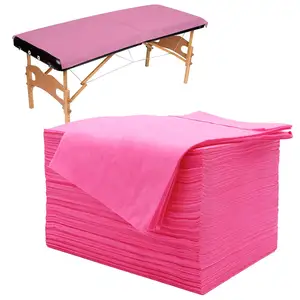 अस्पताल के लिए डिस्पोजेबल मसाज टेबल स्पा बेडशीट डिस्पोजेबल गैर बुने हुए कपड़े की चादरें