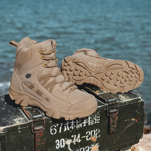Large Size Autumn Winter New Men's <strong>Shoes</strong> Fashionable <strong>Sports</strong> <strong>Shoes</strong> Trendy <strong>High</strong> Top Tactical Boots Steel Toe Insulative Rubber - Product Image 2