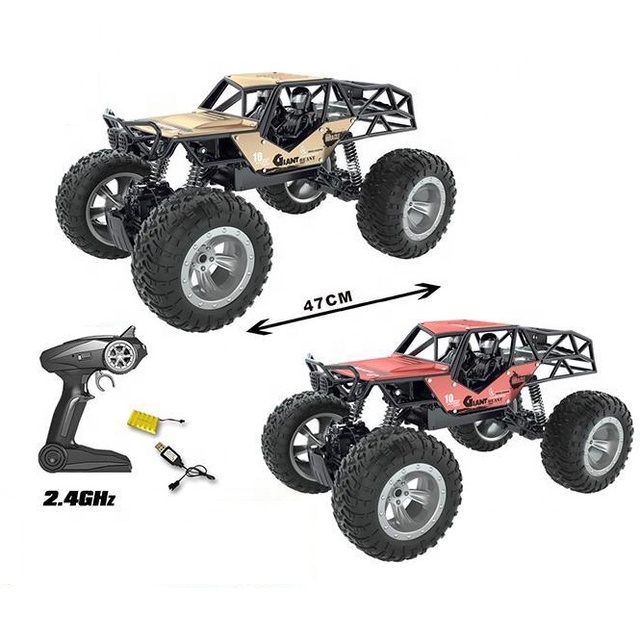 1 : 10 4WD Die Cast Alloy RC Climbing Car Model Metal Car Diecast Toy Vehicles for Kids on Land and in Water