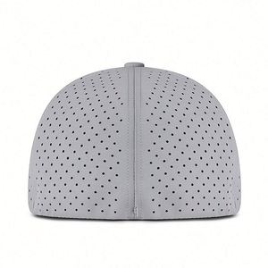 Gorra de Béisbol de Sarga de Algodón de 6 Paneles Sin Estructura con Cierre Ajustable y Orificio - Product Image 6