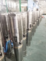 Pompe à eau solaire de puits profond en acier inoxydable hybride de 6 pouces 1500W 2HP AC DC pour l'irrigation agricole