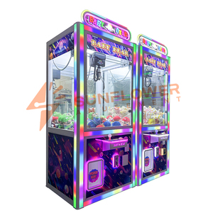 Magic Colorful Led Doll Catcher Amusement Machine Arcade Plush <strong>Coin</strong> Toy Craze Claw Machines With Bill <strong>Acceptor</strong> and Card Reader - Product Image 1