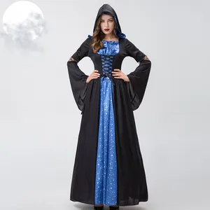 Costume d'halloween de la reine maléfique, Costume de magicien de la sorcière et de la traînée, Costume de Cosplay