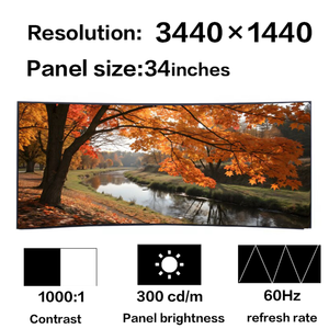 หน้าจอแสดงผล LCD UHD ขนาด 34 นิ้ว รุ่นใหม่ สำหรับจอ LG รุ่น LM340UW2-SSA1 - Product Image 1