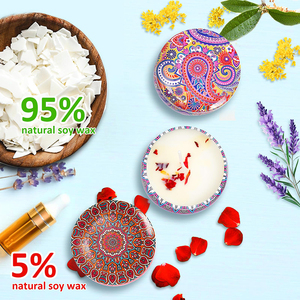 Vente en gros de <span class=keywords><strong>bougies</strong></span> parfumées Velas personnalisées légères pour la décoration de la maison en pot avec couvercle et boîte - Product Image 2