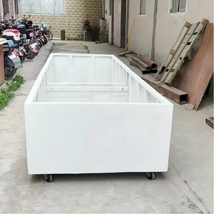 Modern Fiberglass Planter <b>Square</b> Outdoor Flower <b>Pot</b> For Shopping Mall Greenery Landscape - Product Image 3