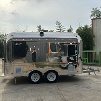 Remorque alimentaire en acier inoxydable, chariot à charcuterie, station de café, camions de restauration, camion de crème glacée, acheter un camion de restauration