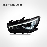 Phares LED modifiés pour Infiniti Q50L 2014-2019, phares LED DRL, clignotants, feux de route 12V