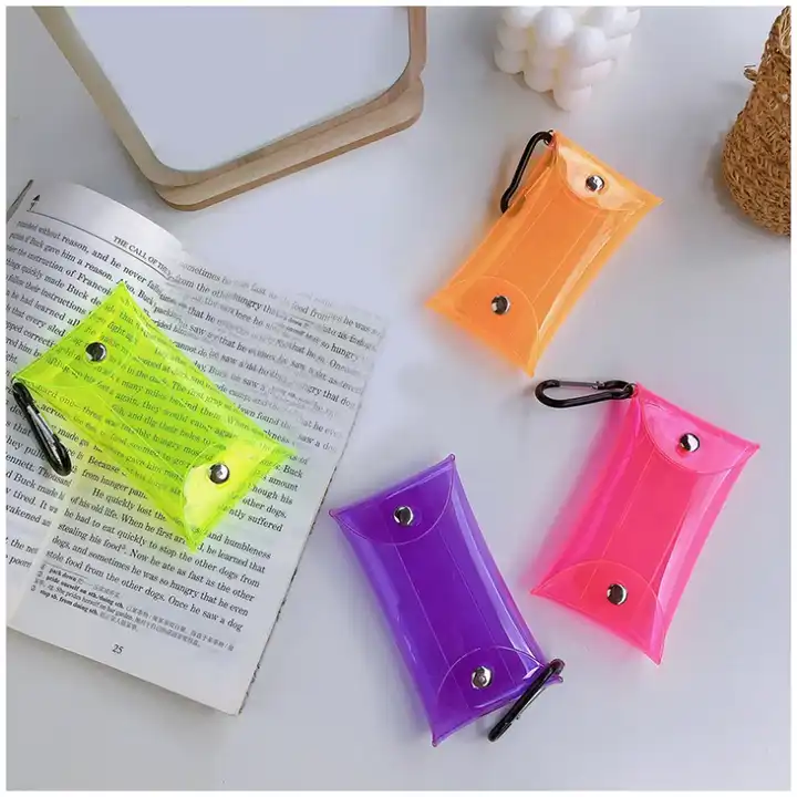 Factory Stock Transparent PVC Key Wallet