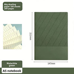 Quaderno A5 Semplice per Ufficio, Quaderno B5 con Copertina Morbida a Righe, Diario A6 - Product Image 6