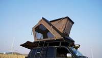 TOP MOUNT X4 Großräumiges Hartschalen-Dachzelt 158cm Höhe Automatisches Autozelt für 2-3 Personen für Familien-Outdoor-Camping