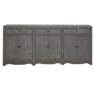 Meuble en bois massif, bois antique, design classique, porte en treillis, armoire <span class=keywords><strong>vintage</strong></span> - Product Image 6