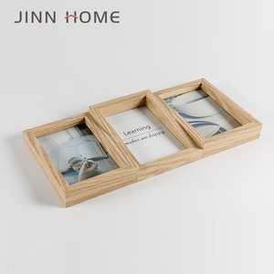 Jinn Home <span class=keywords><strong>3</strong></span> uds 4x6 ''marco de <span class=keywords><strong>fotos</strong></span> de madera <span class=keywords><strong>Collage</strong></span> tamaño A4 moda clásica Simple imagen marcos de pared decoración impresión UV - Product Image 4