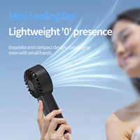 Hxtc88 Voyage En Plein Air Led Affichage Numérique 3000mAh Usb Rechargeable Portable Mini Petit Petit Poche Personnelle Main Ventilateur De Poche