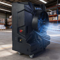 Refroidisseur d'air évaporatif, ventilateur de 18 pouces, 1,1 CV, réservoir d'eau de 20 gallons, roues portables, télécommande, extérieur, atelier, industriel, CE