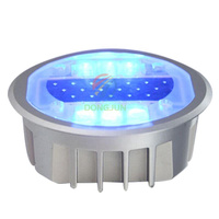 Borne de signalisation routière solaire IP68 en aluminium, capacité de charge >30T, autonomie 96H, LED clignotante, marqueur de chaussée sans fil robuste, 5 couleurs