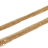 Collier Chaîne PVD Or 18K Acier Inoxydable Pendentif Chaîne Maille Serpent Cubaine Étanche