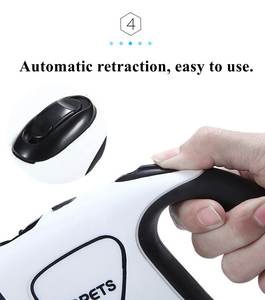 Vendedor superior logotipo personalizado retráctil <span class=keywords><strong>Nylon</strong></span> mascota perro correa de lujo automático LED patrón sólido hecho aleación poliéster plástico-venta al por mayor - Product Image 5