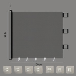 Barrière de porte télescopique étendue pour animaux de compagnie, anti-évasion des chats, clôtures intérieures et extérieures sans perforation, isolantes - Product Image 1