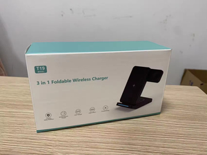 Portable Travel Type C Port 15W Charging 3 in 1 Foldable Wireless Charger Station for iPhone IWatch <strong>Earduds</strong> - Product Image 5