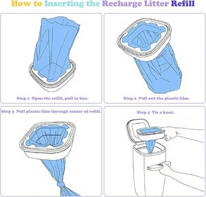 Sacs de recharge pour litière pour chat parfumée compatibles Genie, résistants, multicouches, contrôle des odeurs, doublures pour systèmes de poubelles à litière - Product Image 3