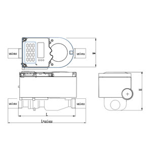 Intelligente STS-Tastatur <span class=keywords><strong>Prepaid</strong></span>-Wasserzähler Drahtlose Fernbedienung Lesen Handy-Zahlung Home Rental <span class=keywords><strong>Water</strong></span> <span class=keywords><strong>Meter</strong></span> - Product Image 3