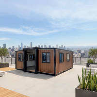 La maison préfabriquée extensible de luxe de conteneur conçoivent en fonction du client pour les maisons résidentielles et la vie moderne