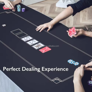 テキサスホールデムポーカーチップスペシャルゲームテーブルマットチェス麻雀ポーカー天然ゴム滑り止めポータブル両面ゲームマット - Product Image 5