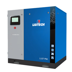 เครื่องอัดอากาศแบบสกรูแม่เหล็กถาวร Liutech Lu37 Pmi 380 โวลต์ ระบายความร้อนด้วยอากาศ สำหรับใช้งานในอุตสาหกรรม - Product Image 1