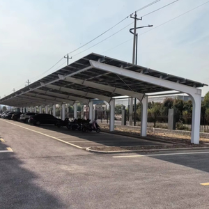 Sistema di supporto <span class=keywords><strong>fotovoltaico</strong></span> per parcheggio casa e applicazione industriale in lega di energia solare in lega di Carport - Product Image 2