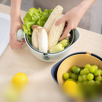 Origineel Ontwerp Nieuw Product Minimalistische Stijl Groente Fruit Wasbak Keuken Plastic Cocina Afvoerkorf