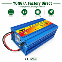 Chargeur de batterie électrique intelligent AC/DC 12V 50A MA-1250A pour batteries plomb-acide de voiture, camion, moto en alliage d'aluminium Yong Fa