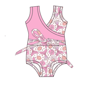 Одежда для девочек с рисунком русалки, различные стили купальников могут быть настроены с принтами - Product Image 3