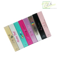 Emballage de gloss à lèvres vide avec logo personnalisé, faible MOQ 100 pièces, gloss à lèvres rose argenté, boîte en papier cosmétique