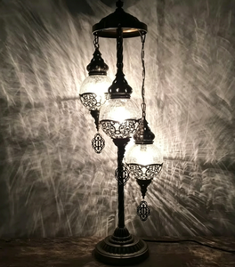 <span class=keywords><strong>Tokin</strong></span> โคมไฟย้อนยุคแบบ LED,โคมไฟโมเสกศิลปะแบบตุรกีทำด้วยมือ - Product Image 4