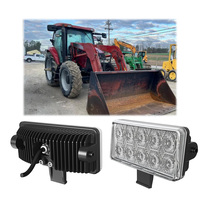 Feux de travail rectangulaires à LED 18W pour tracteur Case IH Puma 2304, faisceau large à LED