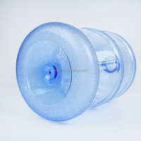 Bouteille d'eau en plastique réutilisable de qualité supérieure de 5 gallons, anti-fuite, 18,9 L, transparente, pour boire de l'eau